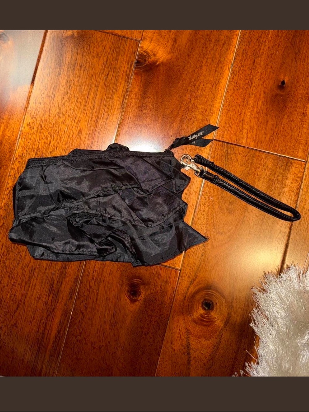 Black Women's Wristlet Clutch - Lightweight Foldable Design